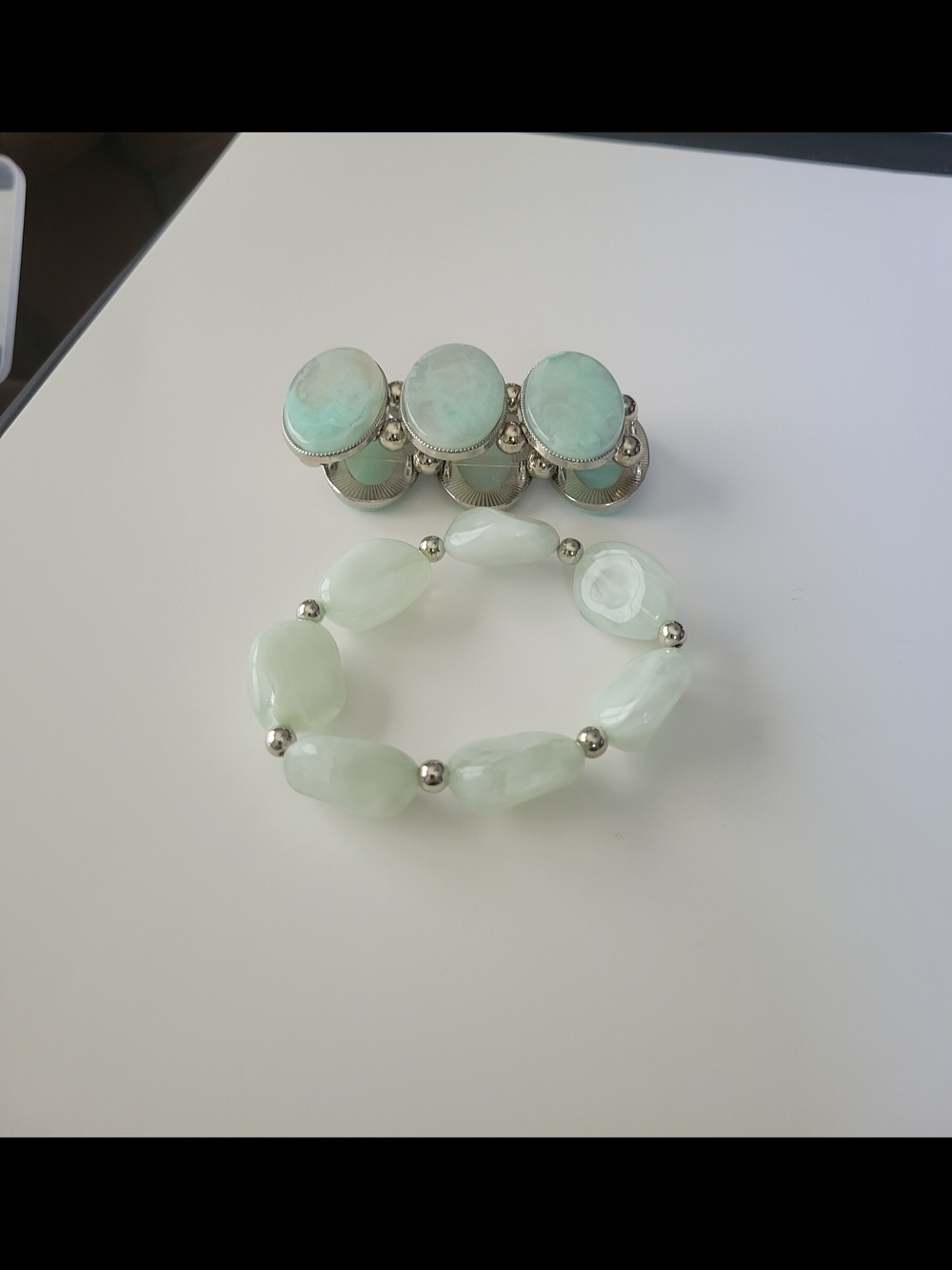 2 Beaded Stretch Bracelets